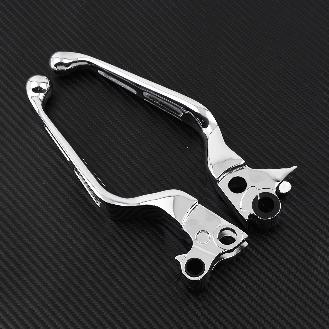 Chrome Clutch Brake Levers Fit for Harley Sportster XL 1200 Dyna Touring Softail