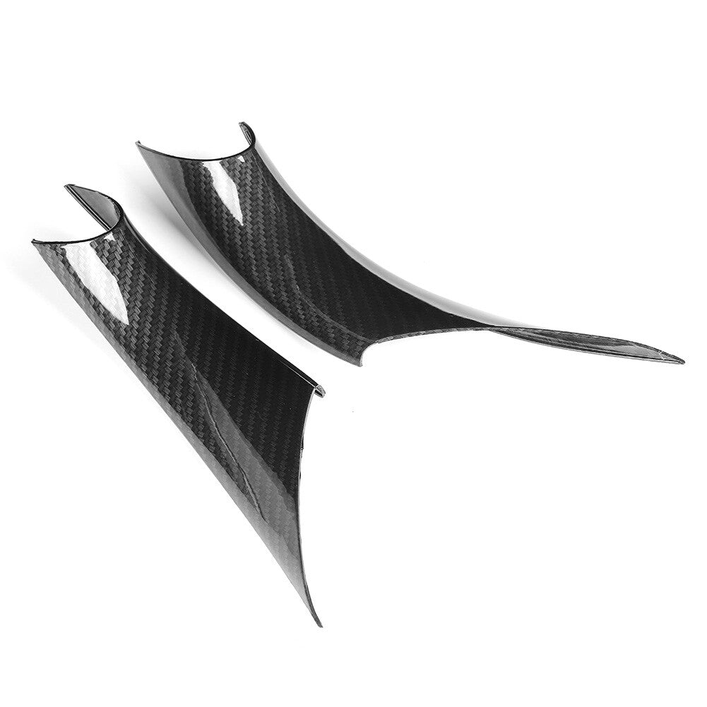 Auto 2pcs Interior Door Pull Handle Cover Trim Carbon Fiber Style For 3 Series 4