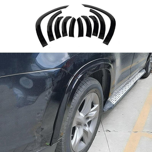 Black Wheel Eyebrow Arch Trim Cover Fender 10pcs for Toyota Highlander 2014-2019
