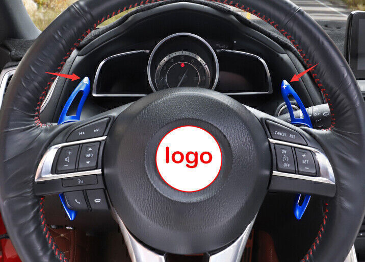 for Mazda CX-5 CX5 2017-24 Blue Alloy Steering Wheel Shifter Paddle Extension 2X