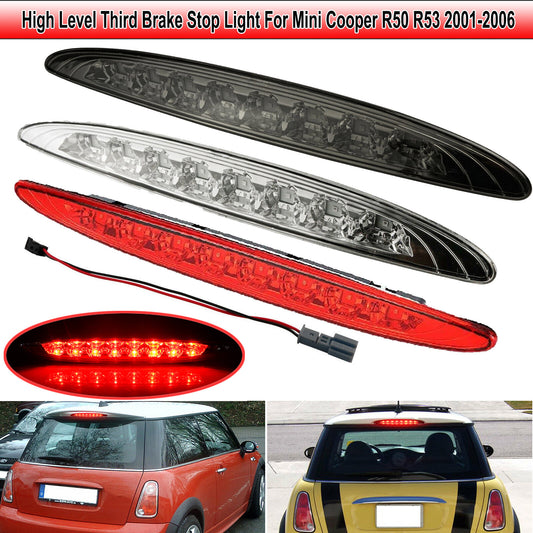 Suitable for 2002-06 for Mini Cooper R50 R53 LED rear third brake stop taillights (3 colors)