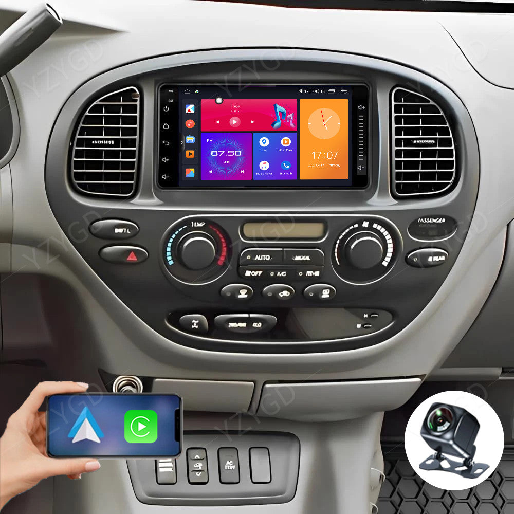 for Toyota Sequoia 2003-2007 Android Auto Carplay Car Radio GPS Stereo Screen FM