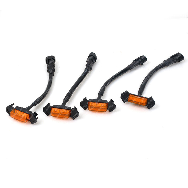 4Pcs yellow lens Car LED Front Grille Amber Lighting for Toyota Tacoma 2016-2020