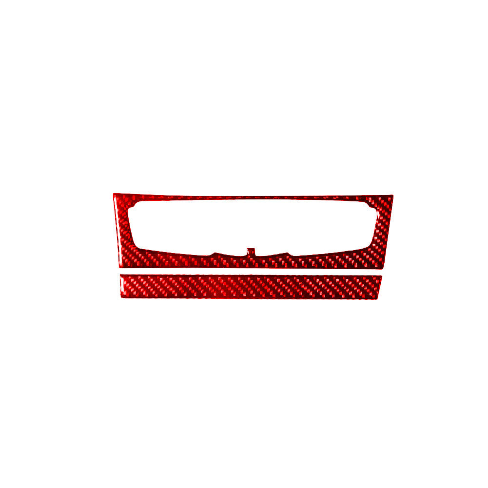 Red Carbon Fiber Climate Control Button Trim Type-B for Audi Q5 2009-2017