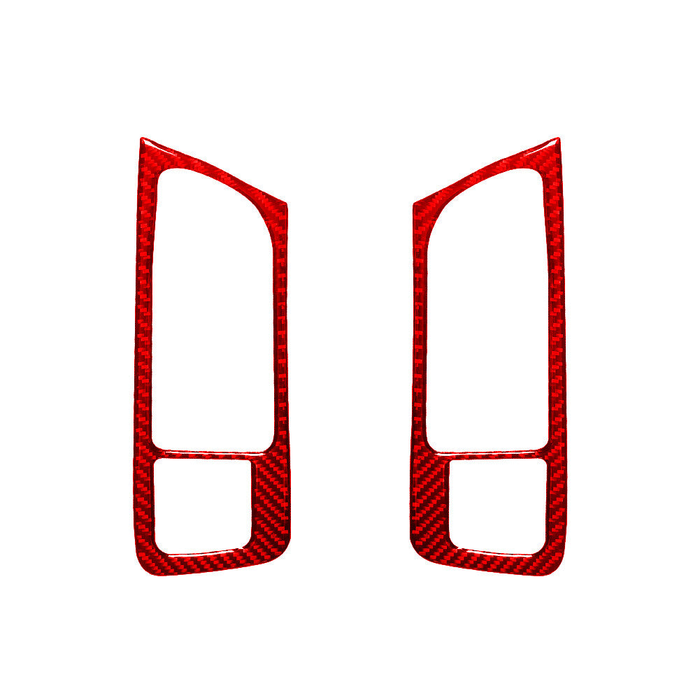 Red Carbon Fiber Front Door Handle Frame for Land Rover Discovery Sport 2015-19