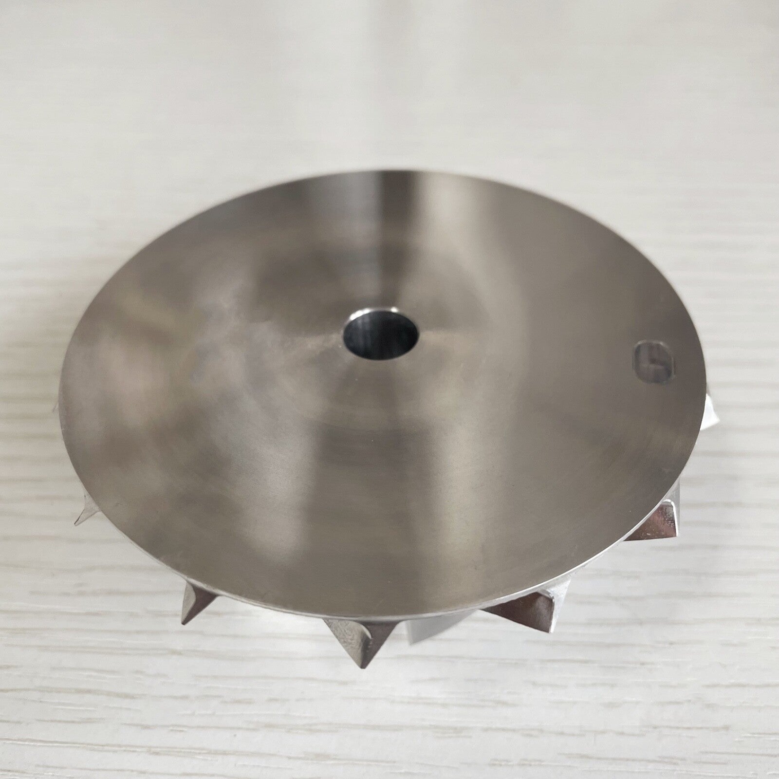 Custom reverse 59.87/86.01 mm 7+7 blade high-performance billet compressor wheel