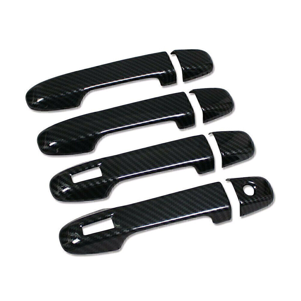 Car door handle cover trim covered in carbon fiber, suitable for Subaru Forester 2019-2022.