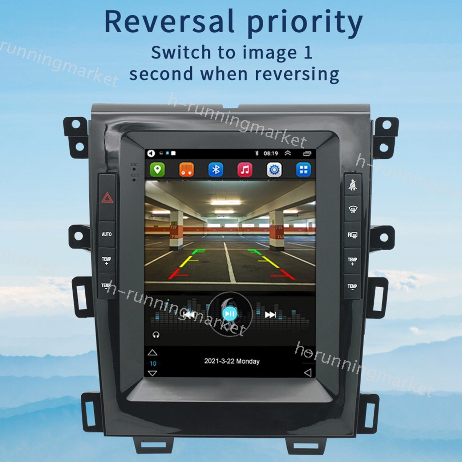 Car Stereo Radio for Ford Edge 2010-2015 9.7 Android 12 WIFI USB Wired Carplay