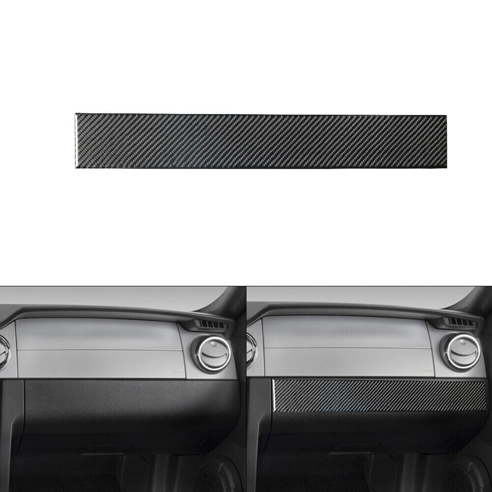 Carbon Fiber Above Glove Box Decorative Cover Trim for Ford for Mustang 2005-2009