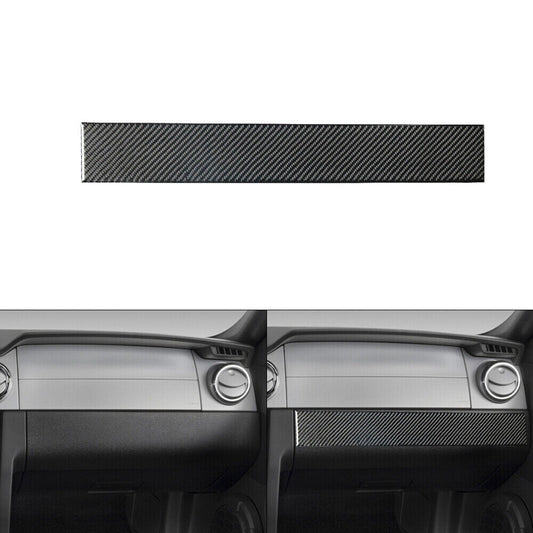Carbon Fiber Above Glove Box Decorative Cover Trim for Ford for Mustang 2005-2009