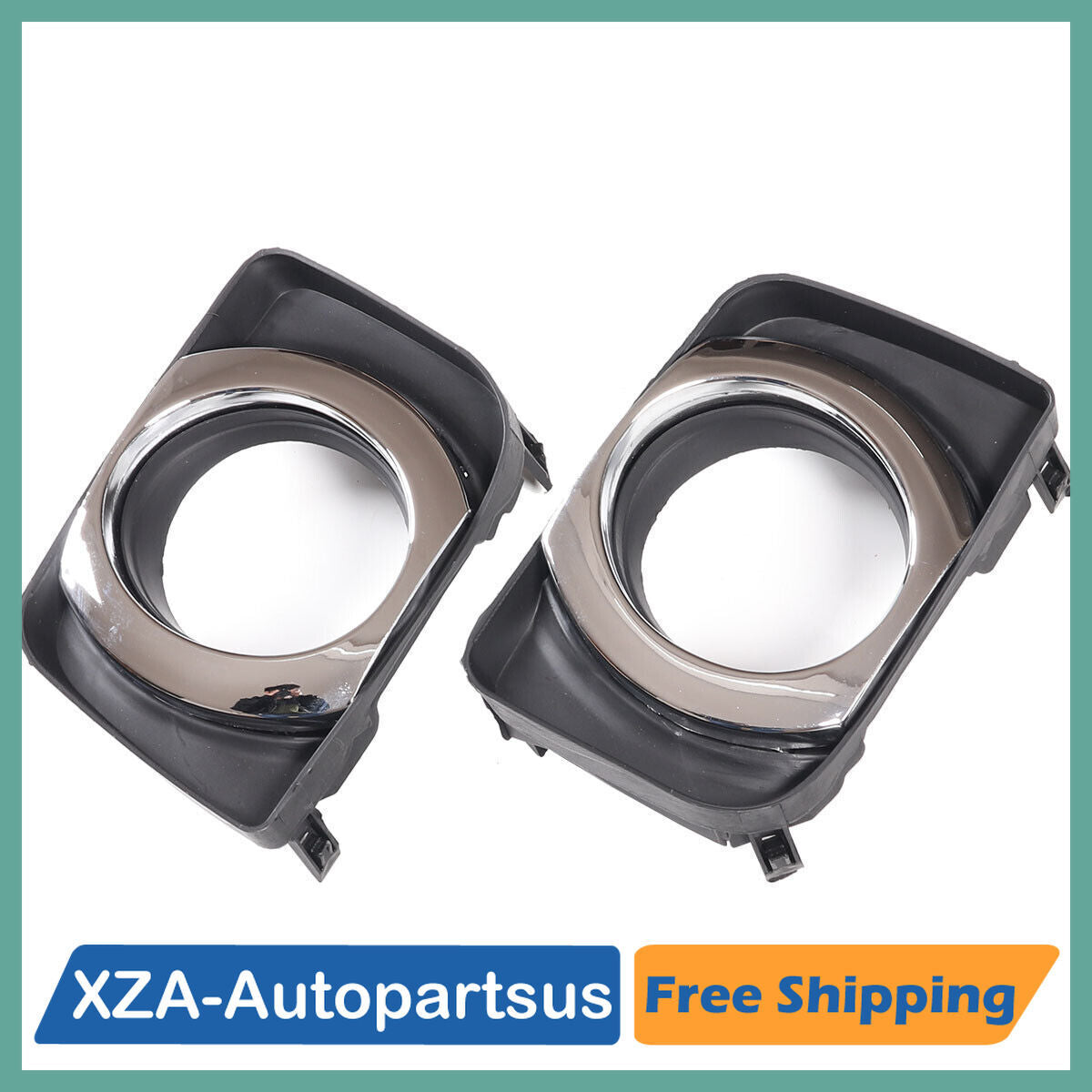 1Pair Front Bumper Fog Lamp Light Bezel Covers for Toyota for Camry Hybrid 2010-2011