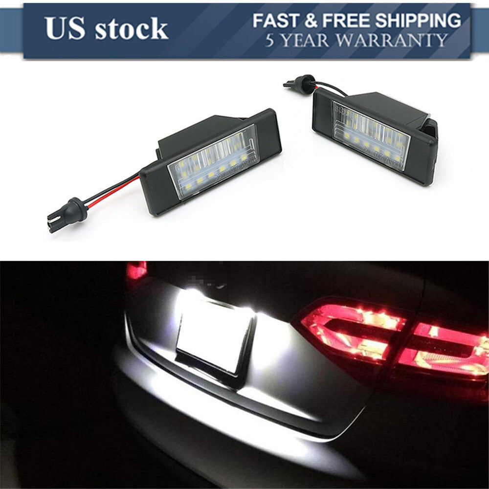 Pair LED Number License Plate Light Lamps for Nissan Pathfinder R51 2005-2012 US