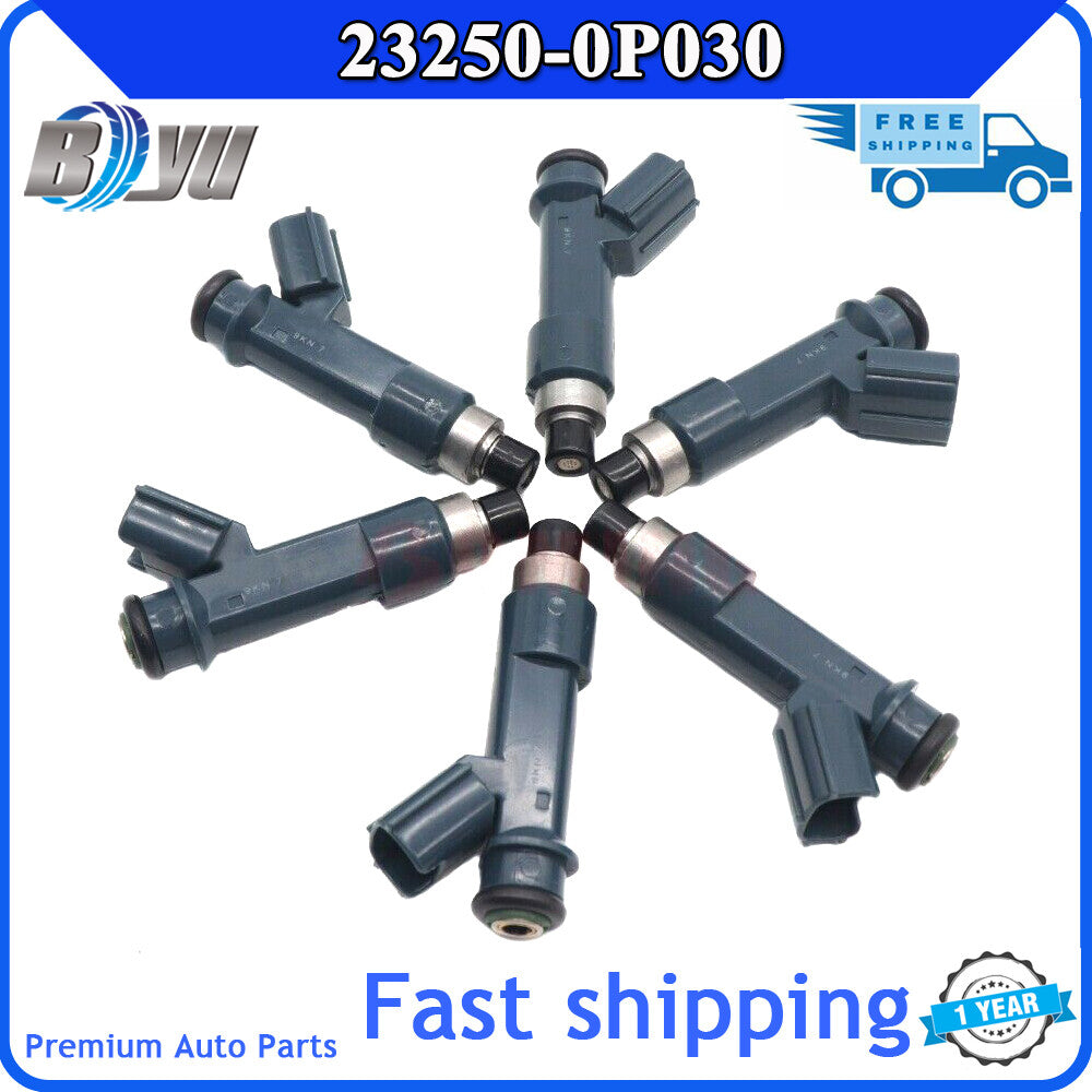 6x 23250-0P030 fuel injectors are suitable for Toyota Tacoma 4Runner Tundra 4.0L.