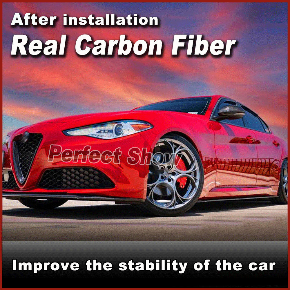 Fit for Alfa Romeo Giulia 952 Sedan 2015-20 REAL Carbon Side Skirts Spoiler Lip