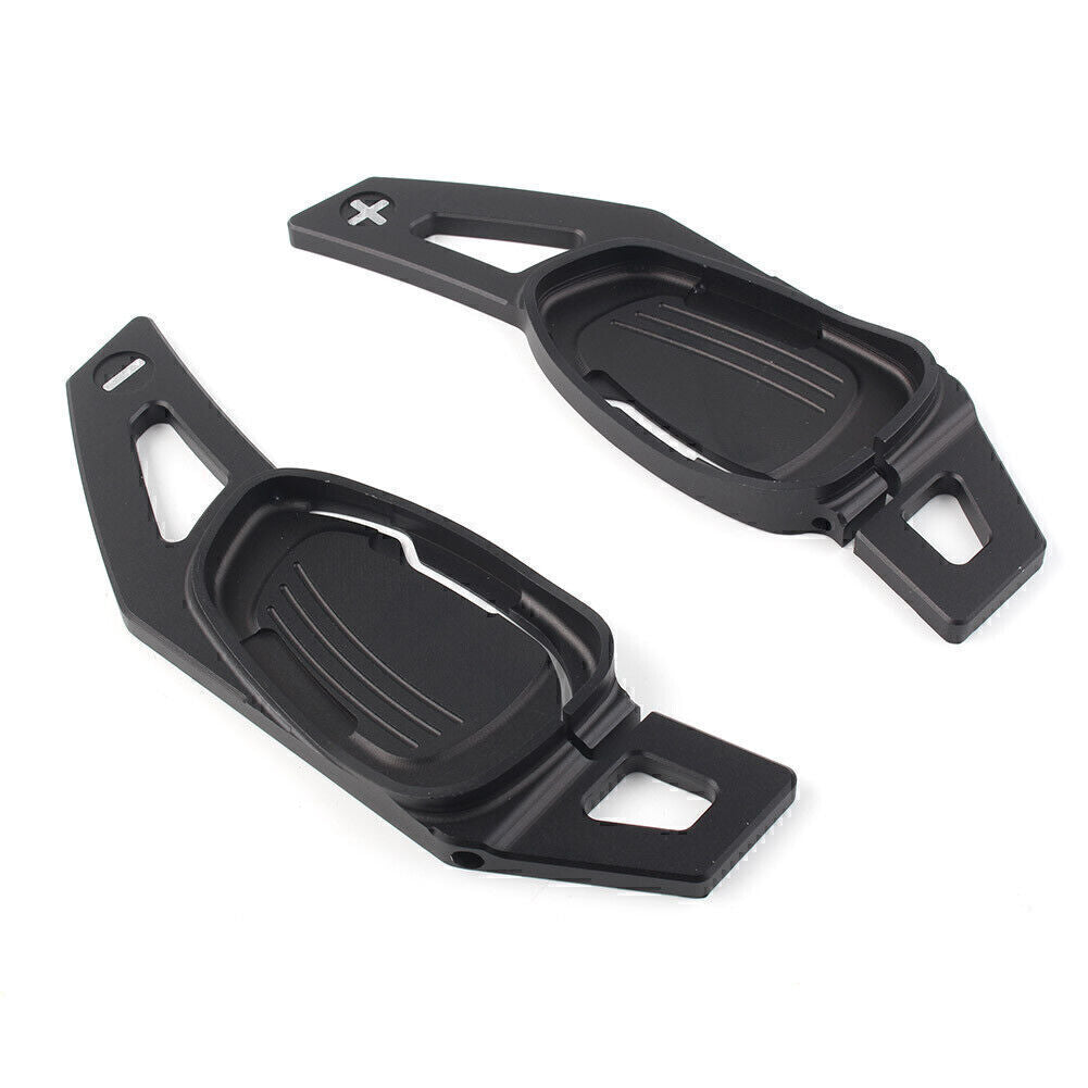 2 x Steering Wheel Shift Paddle Shifter Trim Cover for Audi for A5 /S5/SA5 RS3 Black