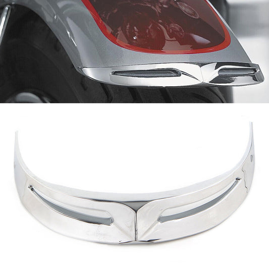 Fit for Harley Dyna Super/Wide Glide Street Bob Softail Chrome Front Fender Tip Trim