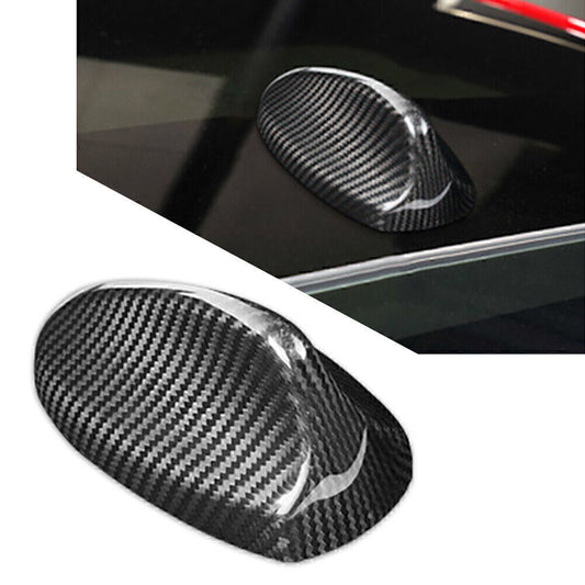 Carbon Fiber Shark Fin Antenna Cover Sticker Fit for Alfa Romeo Giulia for Stelvio Black