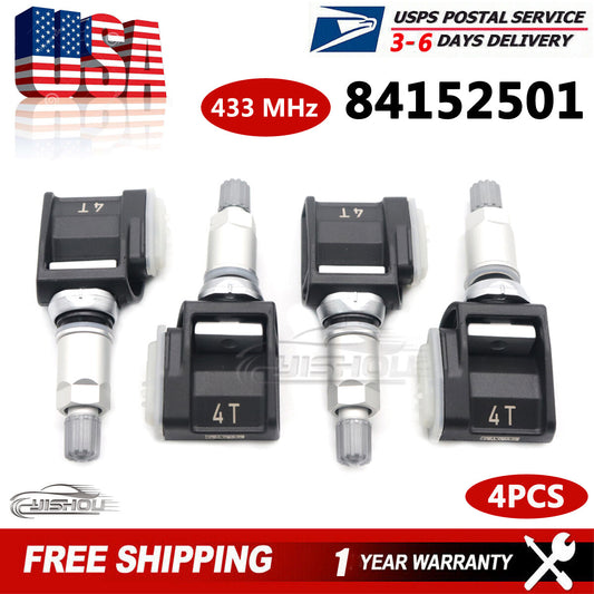 New 4pcs for Chevy Silverado for GMC Trailer for Escalade Tire Sensor 84338125 85110397