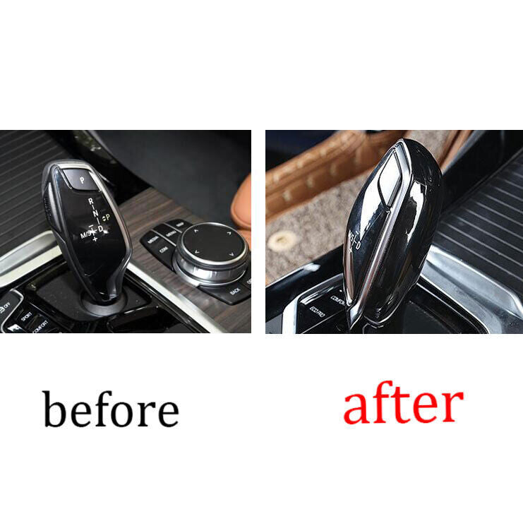 ABS Black for BMW 5 Series G30 2018-2022 Central Console Gear Shift Knob Trim