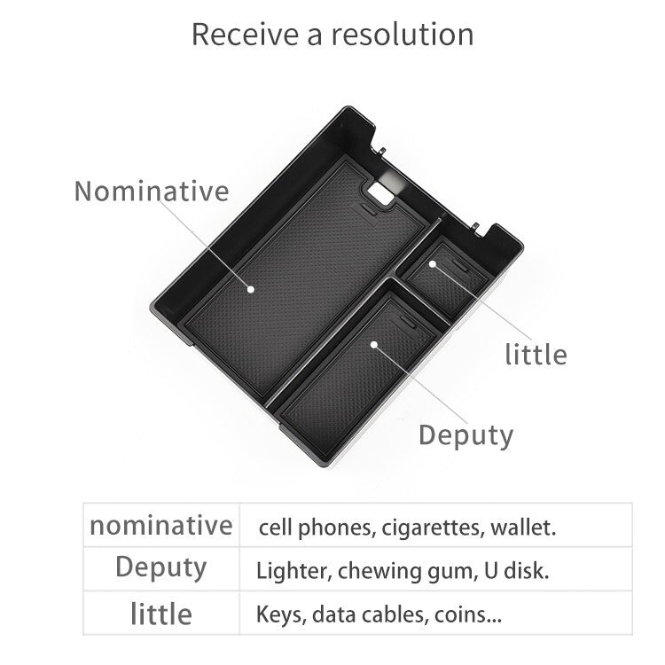 for RIVIAN R1S for R1T Armrest Storage Box Car Center Console Tray Organizer