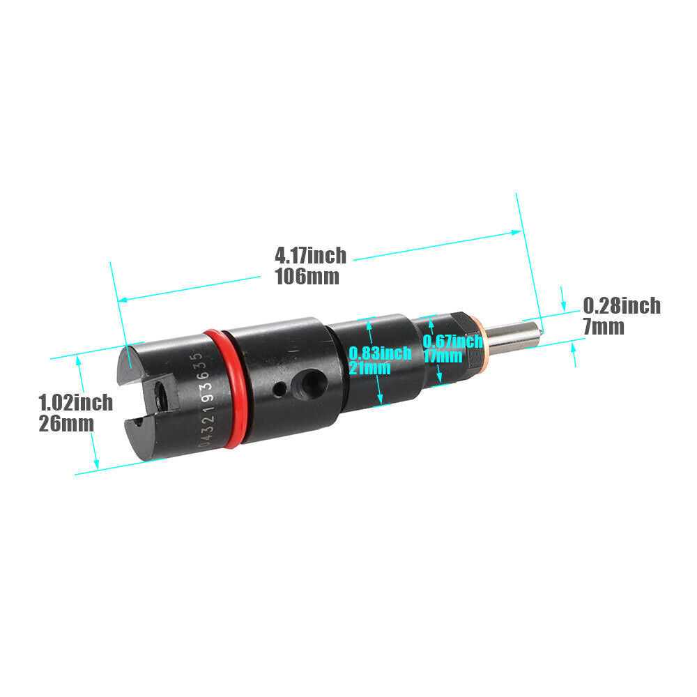 1PC Diesel Fuel Injector For 98.5-02 24V for Dodge 5.9L 0432193635 NEW US