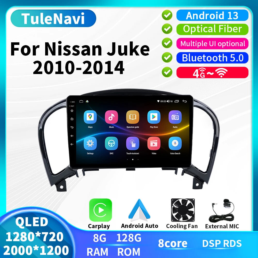 for Nissan Juke YF15 2010-2014 CarPlay Car Radio GPS Multimedia Player Screen