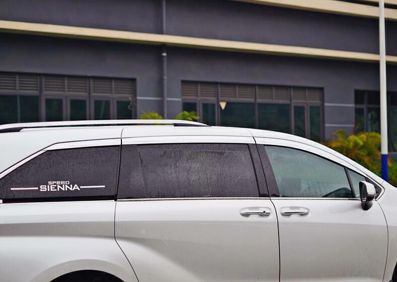 For 21-24 for Toyota for Sienna Silver Window Visor Vent Shades Sun Rain Deflector Guard