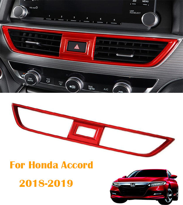 for Honda Accord 2018-2019 Red Center Dashboard Air Vent Outlet Cover Trim new