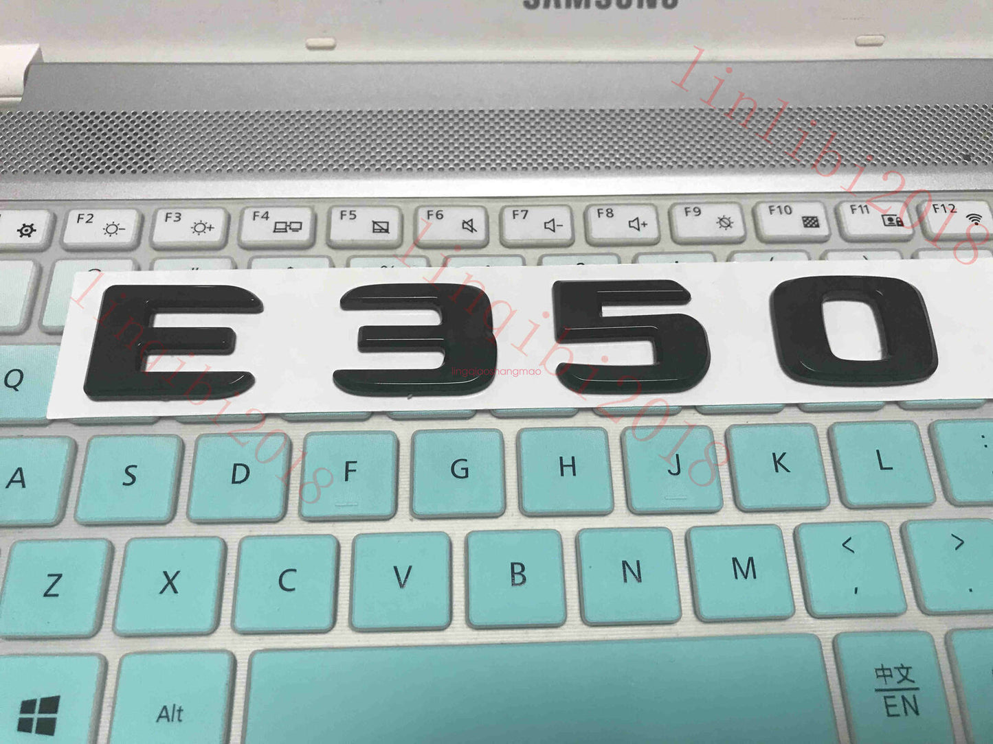 Glossy black 3D E350 lettering Trunk badge/badge for E-class E350