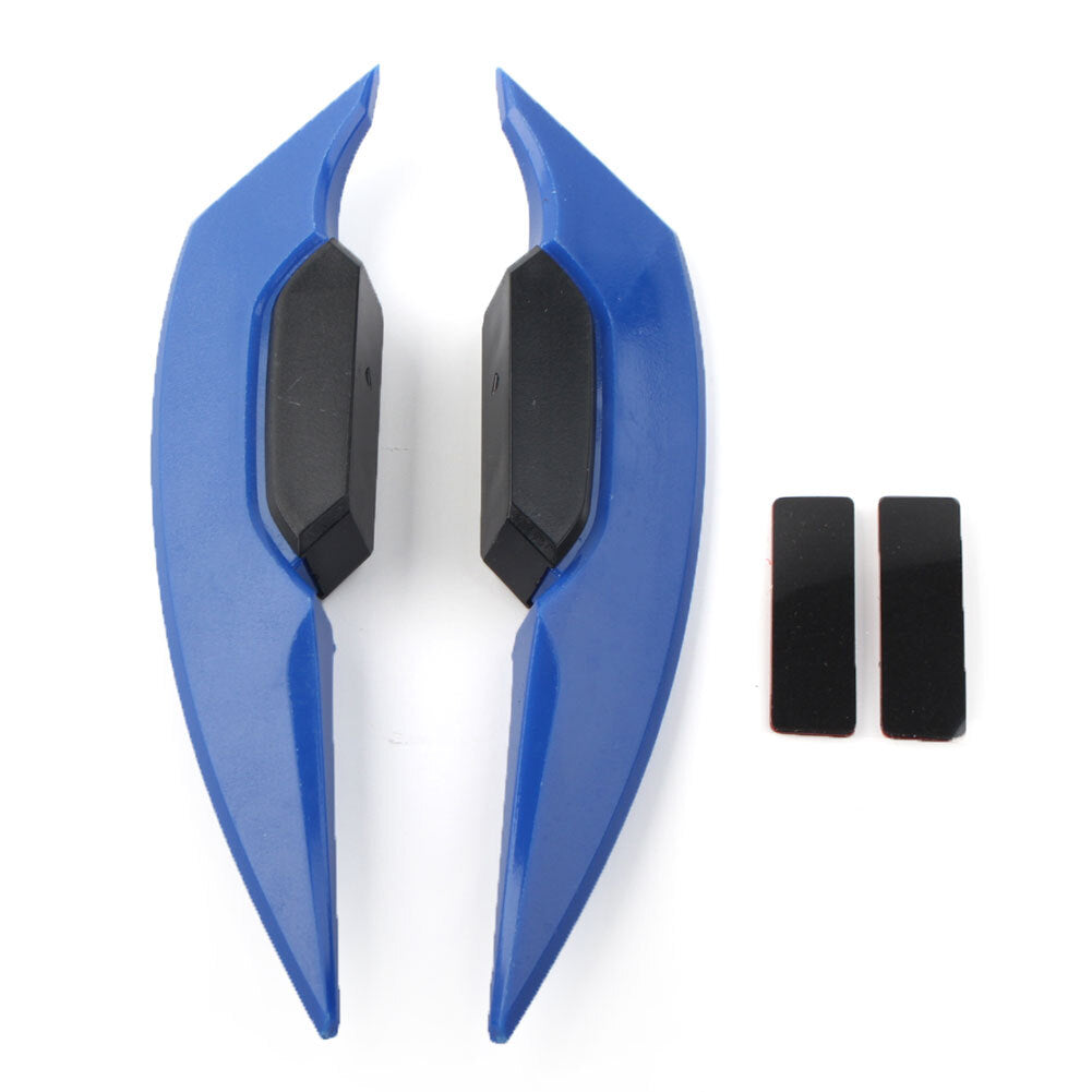Fairing Winglets Side Spoiler Deflector Air Wing Kit Universal Blue Motorcycle
