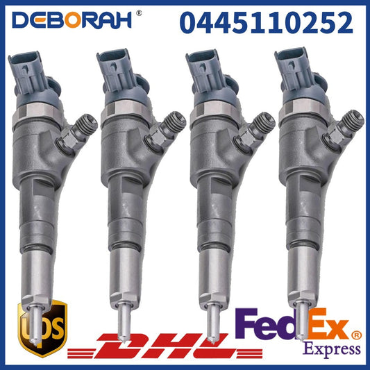 4PCS 0445110252 Diesel Fuel Injector1980K2 9656588980 Oil Sprayer 0 445 110 252