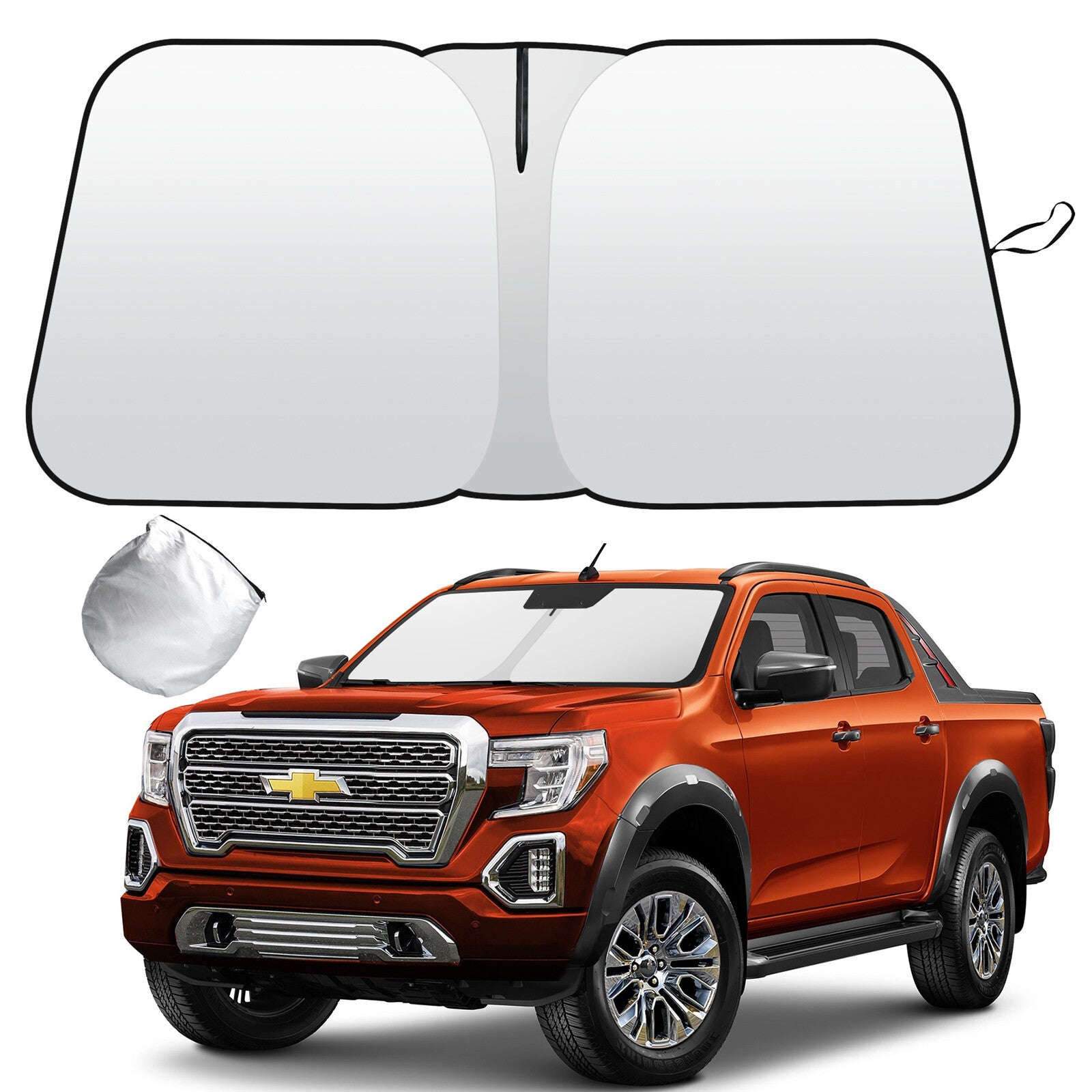 For 2023-2025 for GMC for Canyon Cab Front Windshield Sun Shade Reflective Anti UV Cover