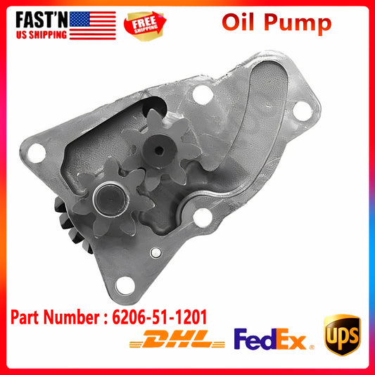 For Komatsu Excavator PC60-5 PC60-6 PC60-7 PC75UU-1 Oil Pump 6204-51-1201