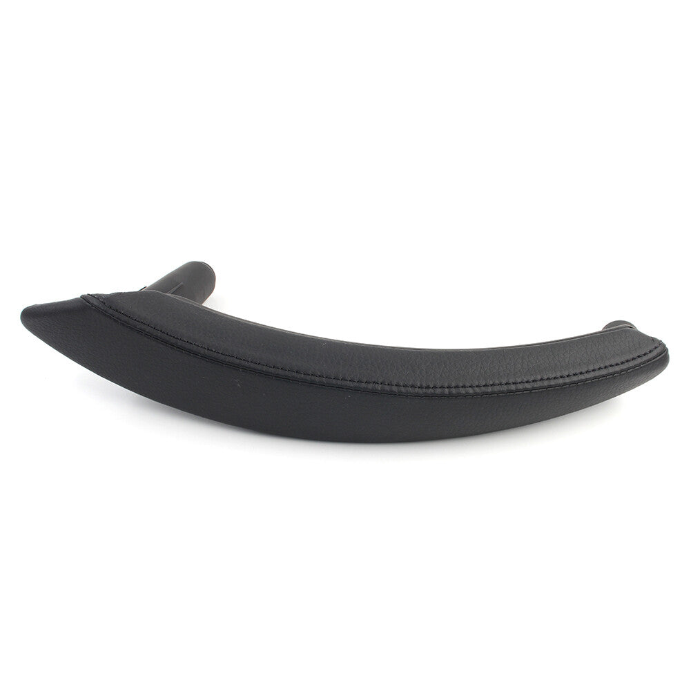 Interior Door Trim Pull Handle Left Side Real Leather Fit for BMW X5 X6 E70 Black