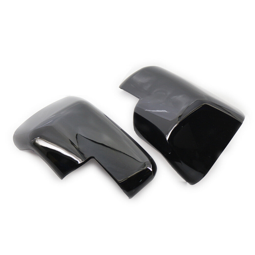Gloss Black Rearview Mirror Cover Caps Fit for Land Rover Discovery 3 Freelander 2