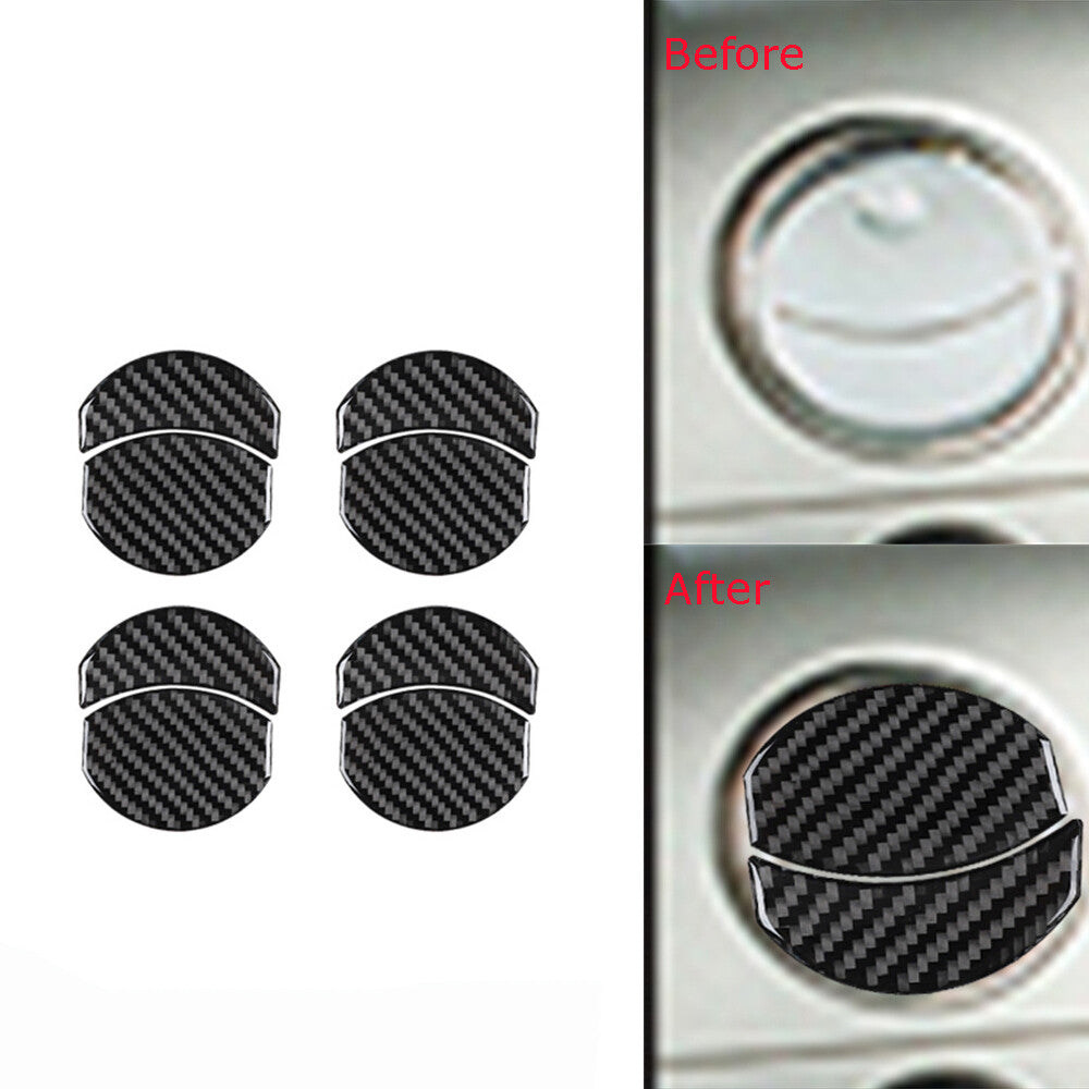 8Pcs Carbon Fiber Air Vent Outlet Panel Trim Cover for Ford F150 2004-2008