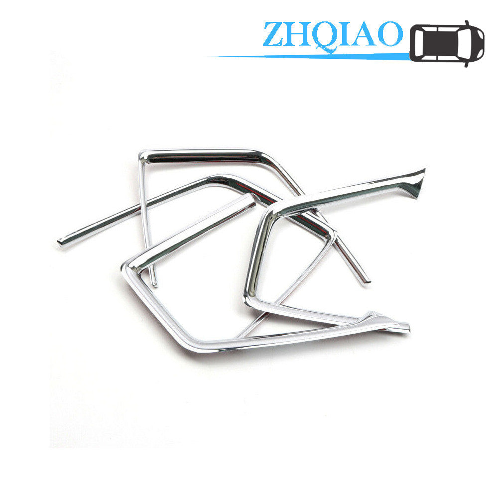 ABS Chrome Inner Front + Rear Door U Shape Cover Trim Kit for Ford F150 15-19