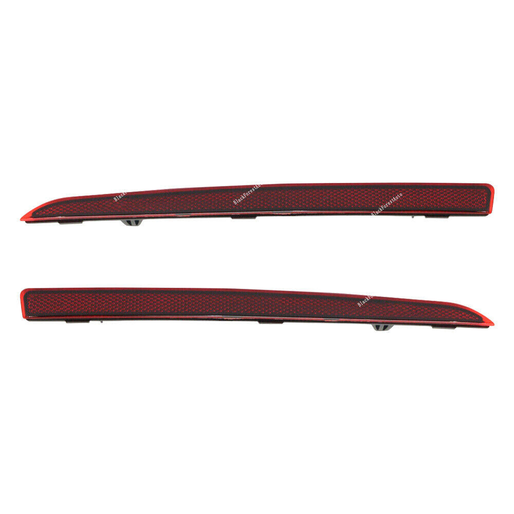 Pair Rear Reflector Red Right+Left Fit For 2013 2014 15 16 17 for Lincoln MKZ/Hybrid