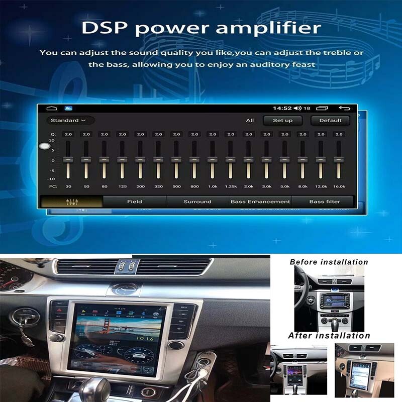 GPS Navigation 9.7 Touchscreen for Passat 12~15 radio Android for Volkswagen for VW CC
