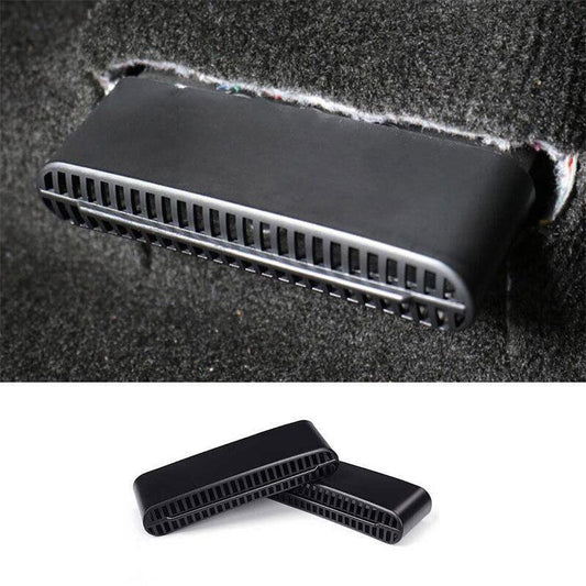 for Seat LR Air Outlet Dust Cover Trim 2PCS for Ford Explorer 2011-2019 Paint Black