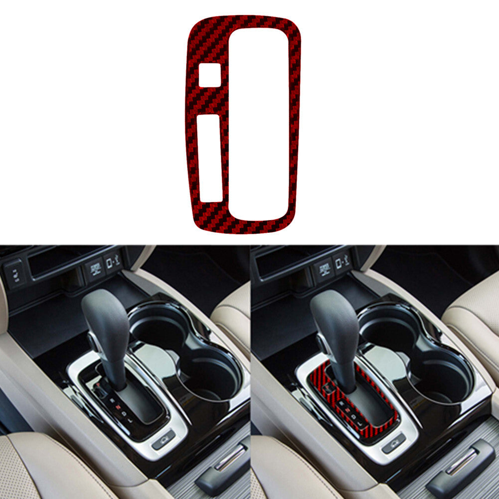 Red Carbon Fiber Gear Shift Inner Frame Trim for Honda Ridgeline 2017-2020 Type