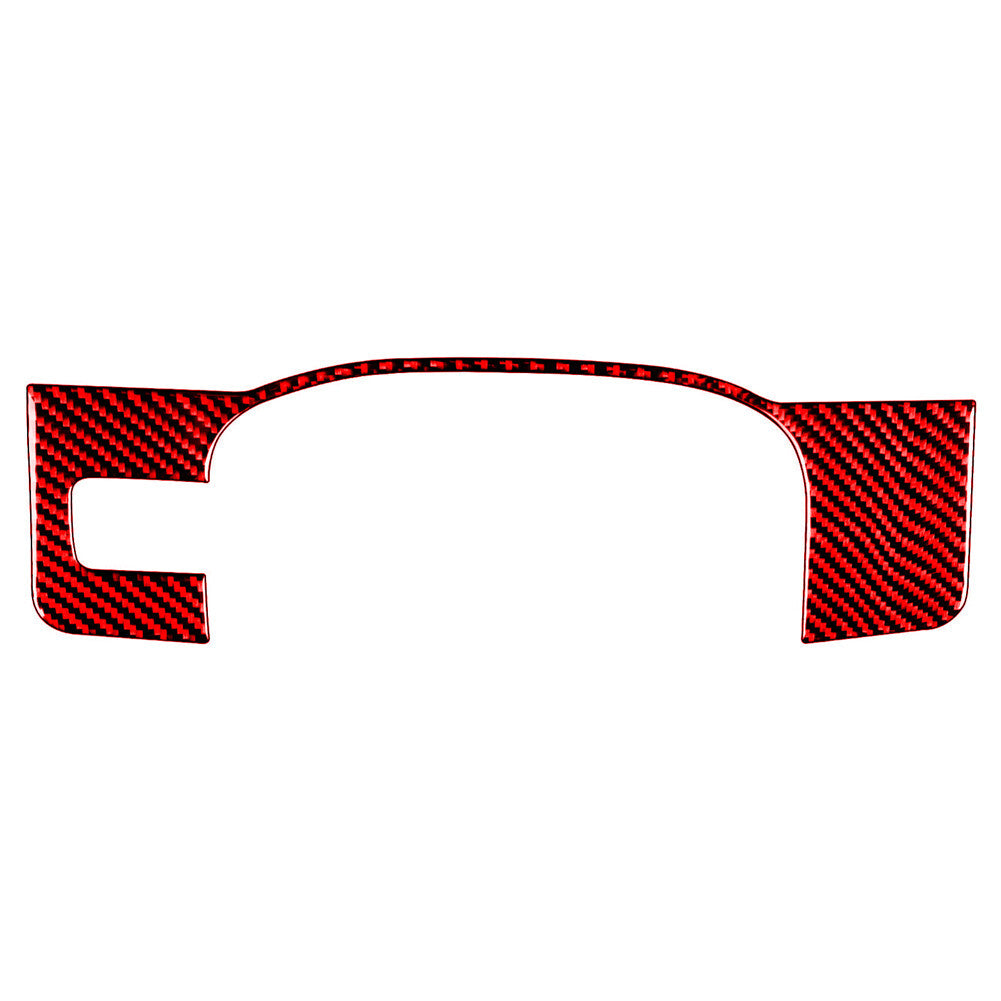 Red Carbon Fiber Below Speedometer Surround Trim For Silverado for GMC for SIERRA 14-18