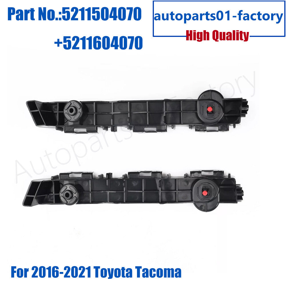 1Pair LR Front Bumper Brackets Support Fender Cover For 2016-2021 Tacoma for Toyota