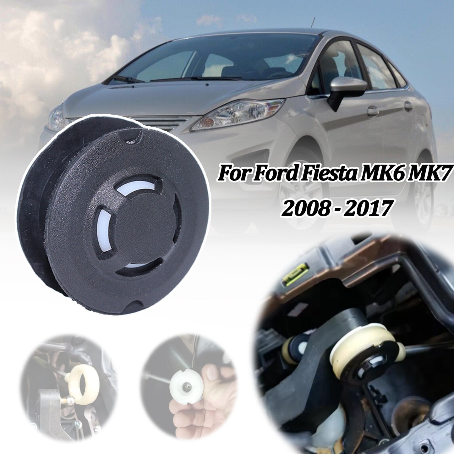 for Ford Fiesta MK6 MK7 2008-2017 Gear Linkage End Bushing Repair Kit 1,4 1,6