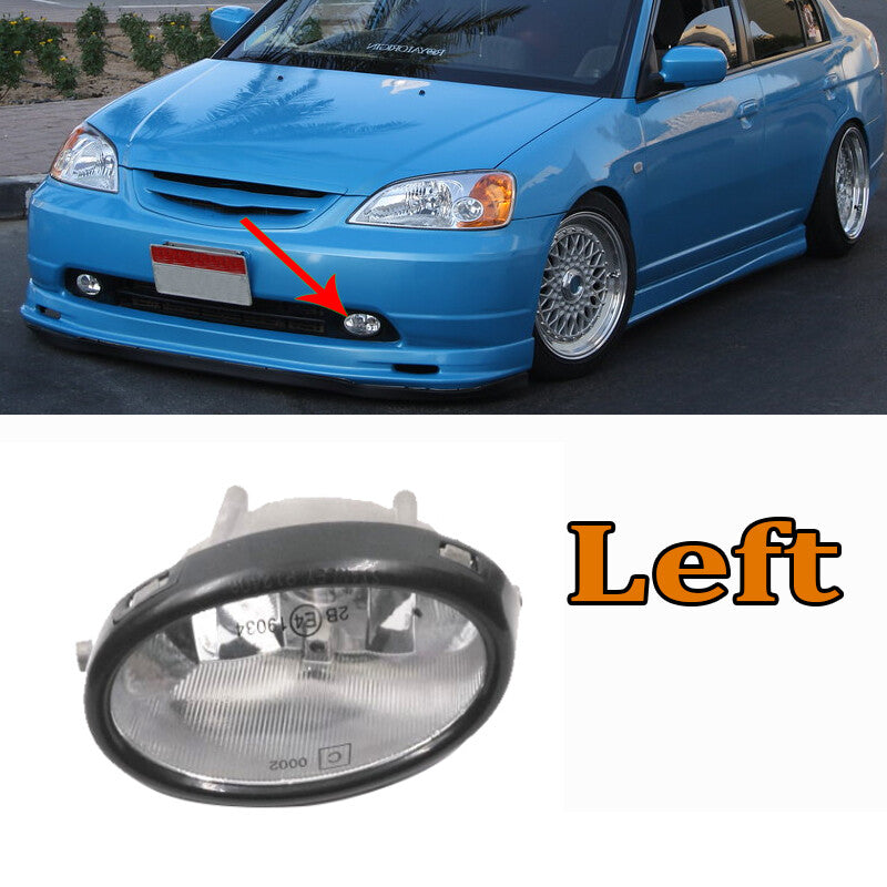 Fog Lamp Left Front Bumper Lamp for HONDA for CIVIC 2001-2003 ES5 ES7 ES8