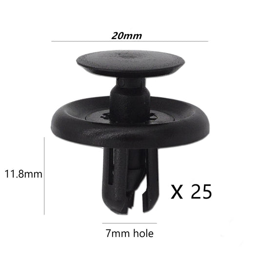 25x Plastic Push Clips Hood Engine Under Cover Fit for LEXUS ES300 ES350 for Toyota RAV4