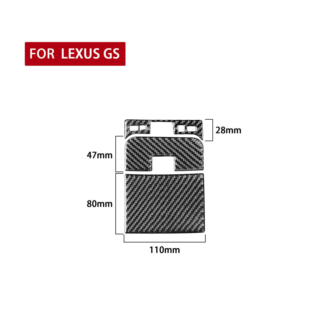Carbon Fiber Rear Trunk Switch Button Panel Trim for Luxus GS 2006-11Accessories