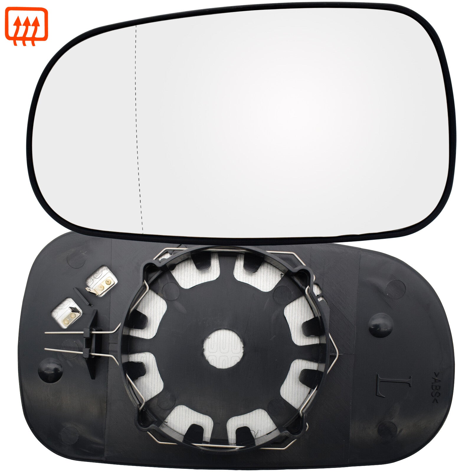 Driver Side Wing Mirror Glass Heated Blind Spot for Saab 9-5 9-3 2003-2009
