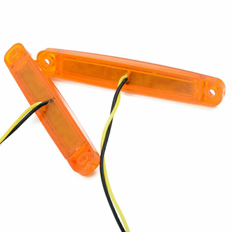 30pcs Sealed Red Amber White Side Marker Light For Truck Trailer Lorry 9 LED