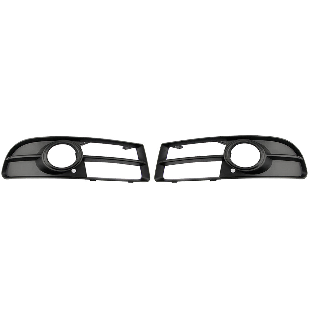 2-Piece Front Bumper Fog Light Grille Covers for 2005-2007 for Audi A4 B7 Hat Decorations